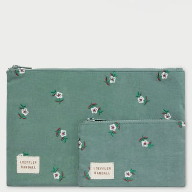 Tracy Sage Floral Pouch Set