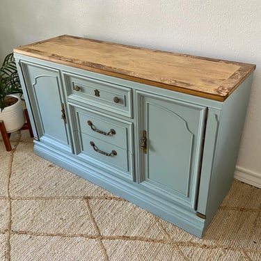 Vintage Low Profile Buffet Cabinet Entry Table by Unique *Local Pick Up Only 