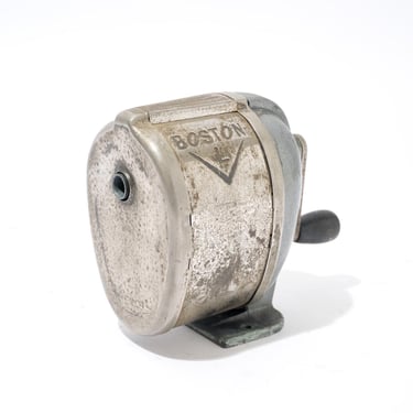 Vintage Pencil Sharpener with Manual Handle, Boston L 