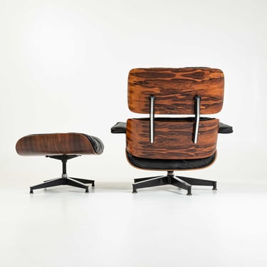 Exceptional Grain Restored First Gen 1956 Eames Lounge Chair & Ottoman 