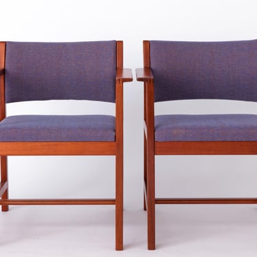 2 Børge Mogensen Vintage Armchair 1960s for Fredericia Stolefabrik 