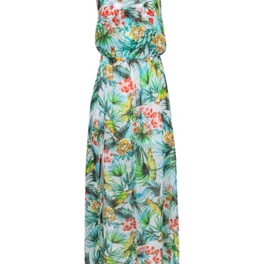 Show Me Your Mumu - Tropical Print Halter Top Maxi Dress Sz S