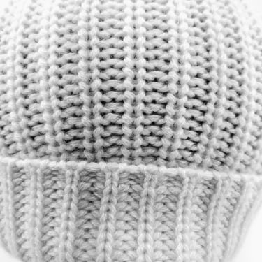 Snow white cashmere beanie