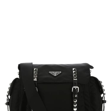 PRADA Black Nylon Crossbody Bag