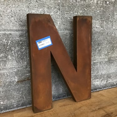 Faux Rust Color Letter N (Seattle)