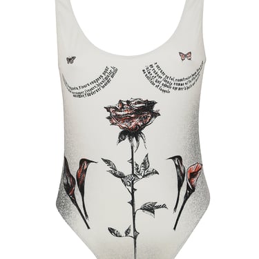 Jean Paul Gaultier Women Swimsuit Printed "Tattoo Roses"