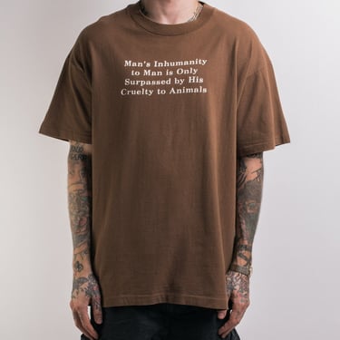 Vintage 90’s xDogprint Fanzinex Animal Liberation T-Shirt 
