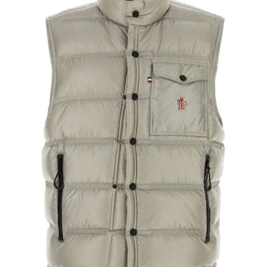 Moncler Grenoble Men Grey Nylon Nantu Sleeveless Down Jacket