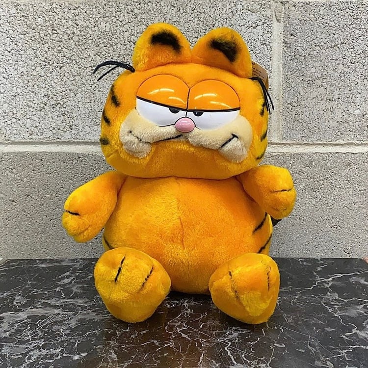 Vintage Garfield Stuffed Animal Retro 1980s Dakin + 10th