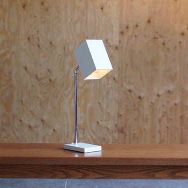 Geometric George Kovacs Cube Table Lamp in White 