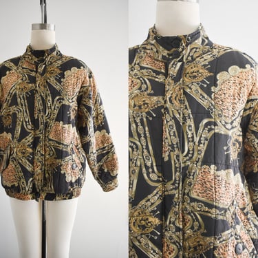 1990s Silk Leopard Print Jacket 