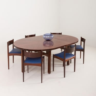 Mid-Century Modern Rosewood Dining Set by Ico and Luisa Parisi for MIM, Italy, 1950s 