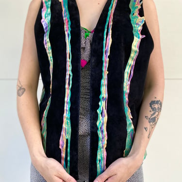 Oceanic Feeling Terry+Toni Painted Suede Vest