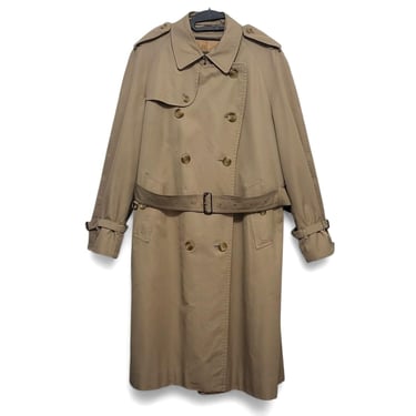 1990s Vintage Burberry Mens Trench Coat, Classic Nova Check Lining, Removeable Wool Liner, Timeless British Style Raincoat, Iconic Luxury 