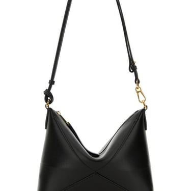 Loewe Women Black Leather Puzzle Fold Shoulder Bag