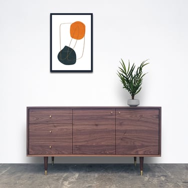 The Bristol Credenza - Solid Walnut - In Stock! 