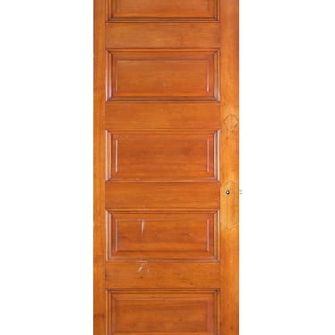Antique 5 Pane Solid Wood Passage Door 85.5 x 28.25