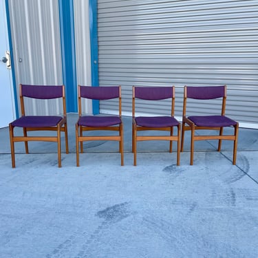 1960s Danish Modern Teak Dining Chairs- Set of 4 