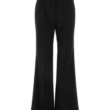 Givenchy Women Black Wool Blend Flared Leg Pant