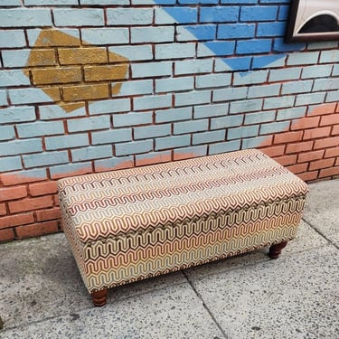 Upholstered Combination Chest and Bench. 42x17x17