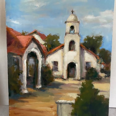 Painting of Old Church in New Mexico 