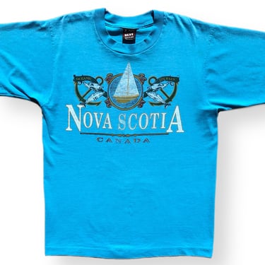 Vintage 80s/90s Nova Scotia Canada Faded “Oceanic Journey” Graphic T-Shirt Size Medium 