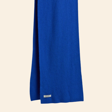 Wool scarf, royal azure