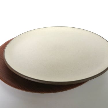 Early Heath Ceramics Dinner Plate in Sandalwood, Modernist 10 3/4" Dish By Edith Heath, Saulsalito California Ceramics 