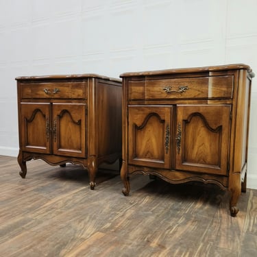 Item #267 Customizable French Provincial pair of Nightstands (Custom Finish) 