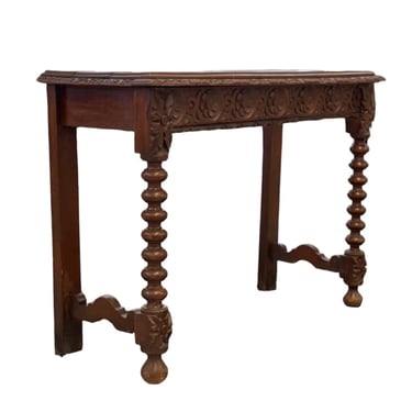 Free Shipping Within Continental US - Antique Wooden Carved Console Table. UK Import 