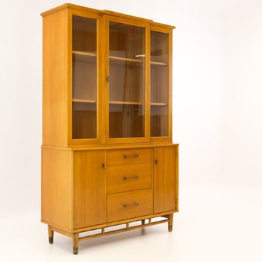 Milo Baughman for Drexel New Todays Living Spice Color Mid Century China Cabinet - mcm 