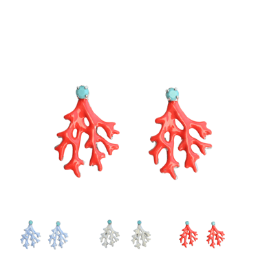 The Pink Reef Mini Coral Earring