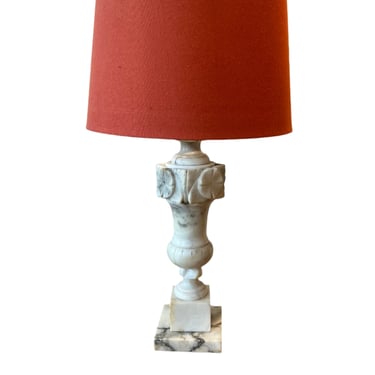 MM - Hand-Carved Italian Alabaster Lamp
