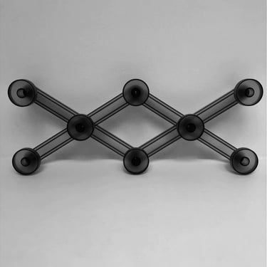 Vintage Modern Wall Coat Hanger Bridge in Methacrylate Design Stefano Giovannoni Made in Italy 