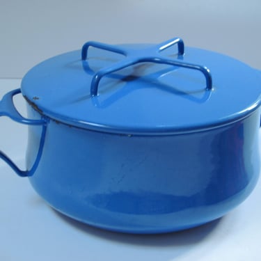 Blue Dansk Casserole Dansk Bakeware France Enamel Oven to Table Casserole with Lid Blue  Mid Century Modern Dansk Casserole Ovenware 