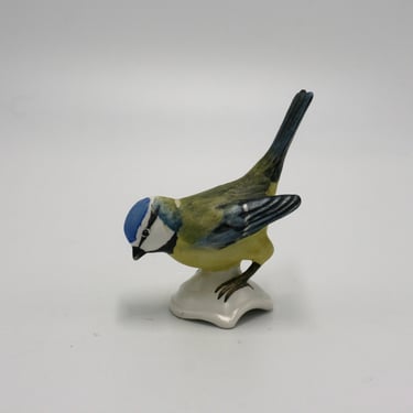 vintage Goebel Blue Titmouse bird figurine made in W. Germany 