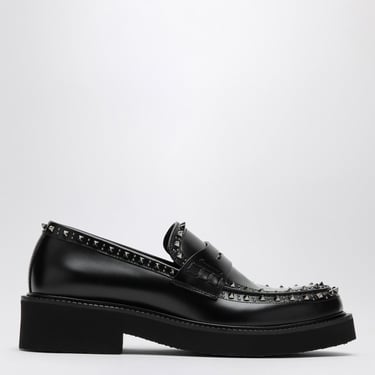 Valentino Garavani Black Gentleglam Loafer With Studs Men