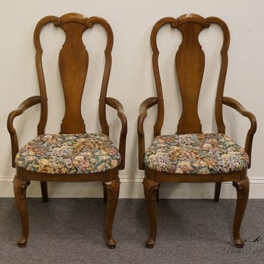 Set of Two THOMASVILLE FURNITURE Carlton Hall Collection Dining Arm Chairs 805-95 