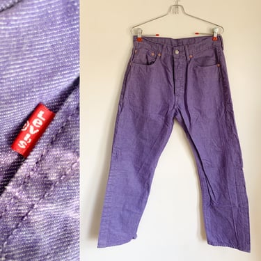 Vintage 1980s Purple Levis Jeans / 30