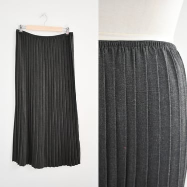 1990s Broomstick Pleated Maxi Skirt 