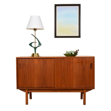 48” Danish Teak Condo-Sized Credenza | Sideboard