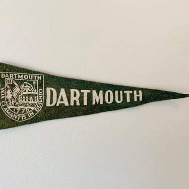 Vintage Dartmouth College Mini Pennant 