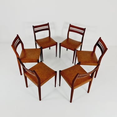 Vintage Teak Dining Chairs from Habeo Germany, 1960s, Set of 6 