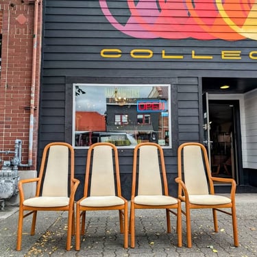 Set of 4 MCM Danish Modern Teak Dining Chairs by Boltinge