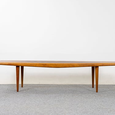 Mid-Century Modern Beech Bench/Coffee Table - (D1033) 