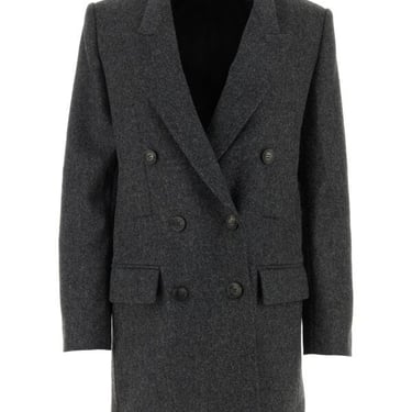 Isabel Marant Women Grey Felt Floyd Blazer