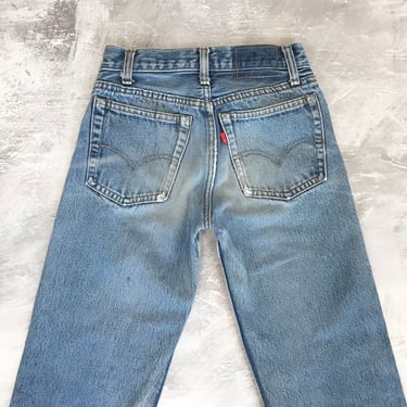 Levi's 701 1970s Vintage Distressed Stained Workwear Jeans / Size 21 XXS 
