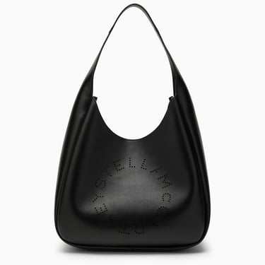 Stella Mccartney Black Logo Medium Tote Bag Women