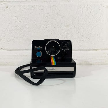 Vintage Polaroid Land Camera OneStep SE SX-70 Instant Film Photography Time Zero One Step Black Rainbow Tested Working 1970s 