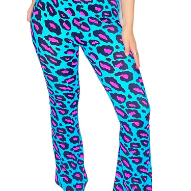Leopard Bell Bottoms, Barbie Costume, Boot Cut Pants, Plus Size Bell Bottoms, Fun Disco Pants, Stage Costume, KPOP Fashion, Cowgirl Pants 
